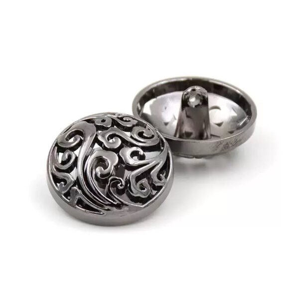 12-25mm Vintage Chinese Palace Style Metal Hollow Cloud Buttons with Shanks 50pcs - Image 4