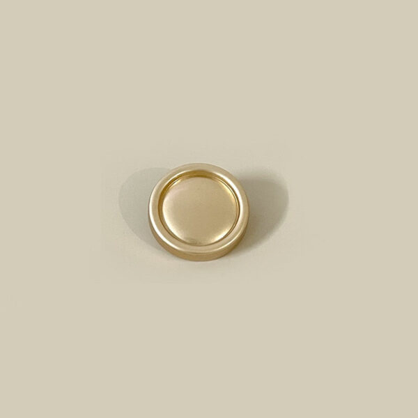 15-25mm Gold and Gunmetal Concave Round Metal Buttons with Shanks 50pcs - Image 5