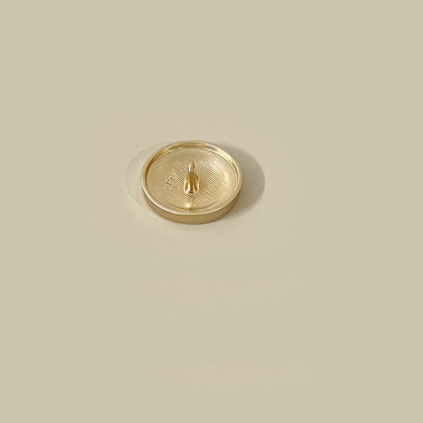 15-25mm Gold and Gunmetal Concave Round Metal Buttons with Shanks 50pcs - Image 2