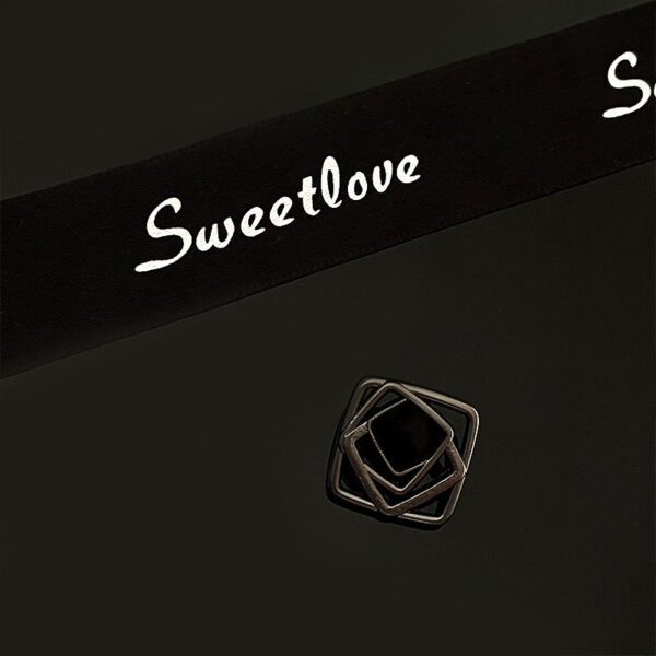 18/23/25mm Metal Hollow Simple Square Buttons with Enamel Rhinestones 50pcs - Image 6