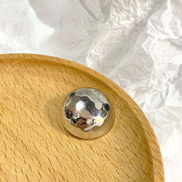 Mushroom-Shaped Gold and Silver Shiny Metal Buttons with Shanks 50pcs - Image 5