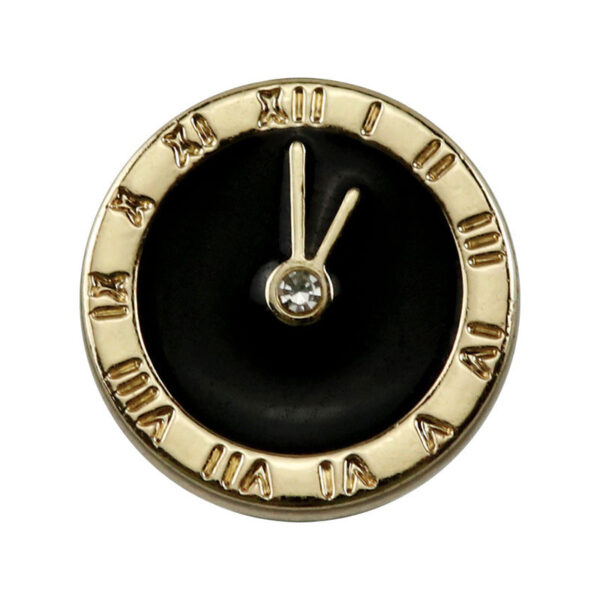 12mm Round Clock Diamond and Enameled Metal Buttons for Shirt Cuffs 100 Pack - Image 4