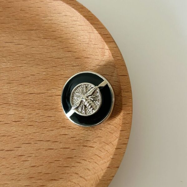 15/18/21/23mm Vintage Enameled Small Bee Alloy Buttons Hand Sewing 50pcs - Image 4