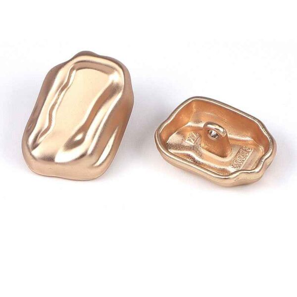 Concave Irregular Metal Shank Buttons 3-Color 30 Pack