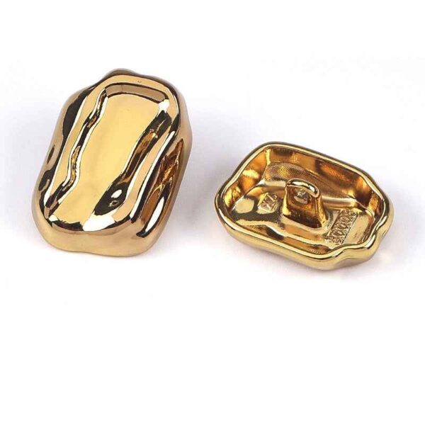 Concave Irregular Metal Shank Buttons 3-Color 30 Pack