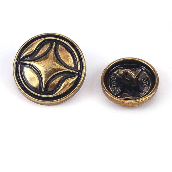 28L/36L Four-Point Star Metal Shank Sewing Buttons 30pcs