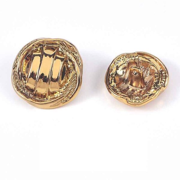 24L/28L/32L/36L Textured Stripe Metal Shank Buttons 20pcs