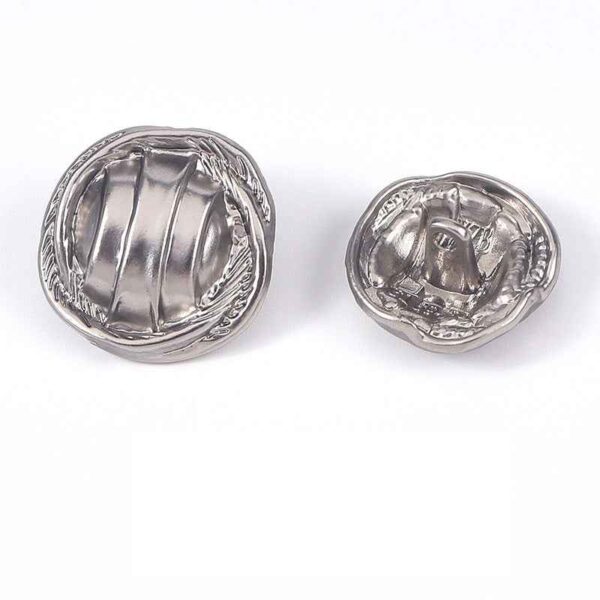24L/28L/32L/36L Textured Stripe Metal Shank Buttons 20pcs