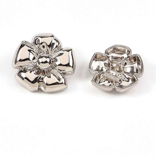 24L/28L/32L/36L Flower Floral Metal Shank Buttons 20pcs