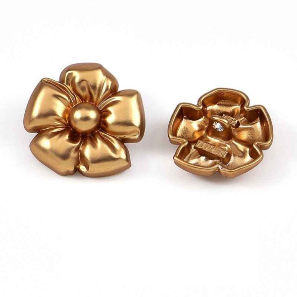 24L/28L/32L/36L Flower Floral Metal Shank Buttons 20pcs