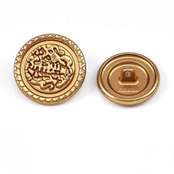3/4 Inch Double Horse Wave Metal Coat Buttons 20pcs