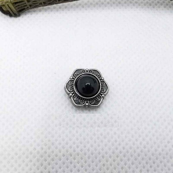 14MM Vintage Silver Turquoise Rivets Antique Metal Studs 40 Pack