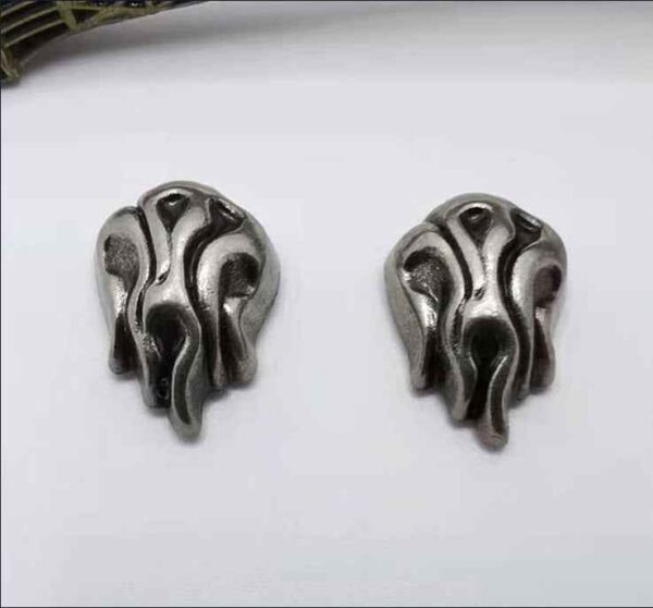 Vintage Metal Flame Studs Punk Rock Rivets for Leather Crafts 20pcs