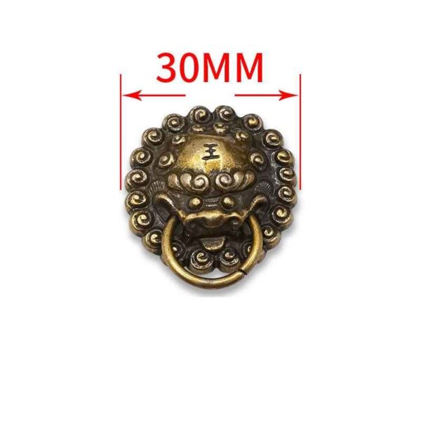 30MM Vintage Dragon King Screw Studs Antique Silver Bronze Rivet 10pcs