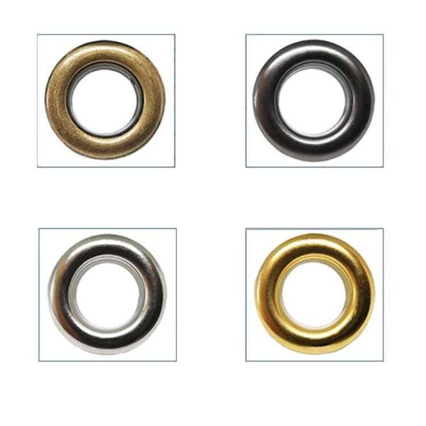 3-10mm 18-Color Shoe Eyelets Hollow Rivets for DIY Shoes 180 Pack