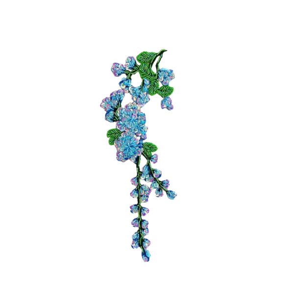 Plum Blossom Water-Soluble Embroidered Applique - Decorative Patch - Image 2