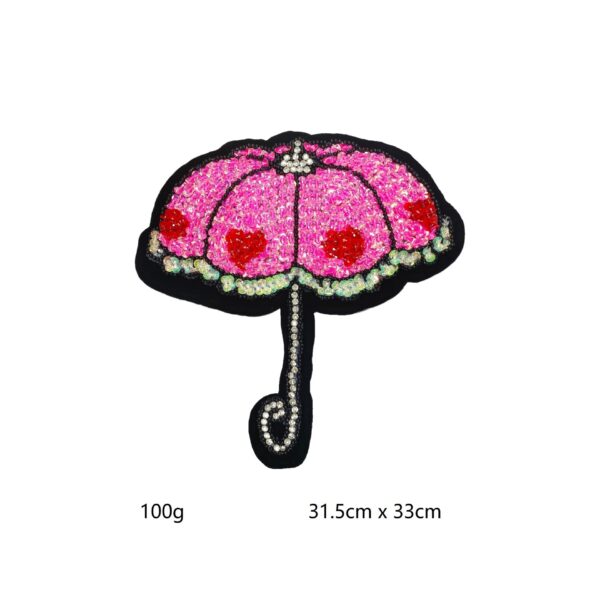 Large Crayon Shinchan Applique - Hand-Beaded Sequins Rhinestone Patch - Image 3