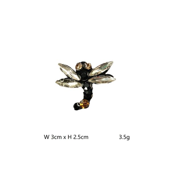 Sparkling 3D Butterfly Applique Rhinestone Embellished Patch 6 Pack - Image 5