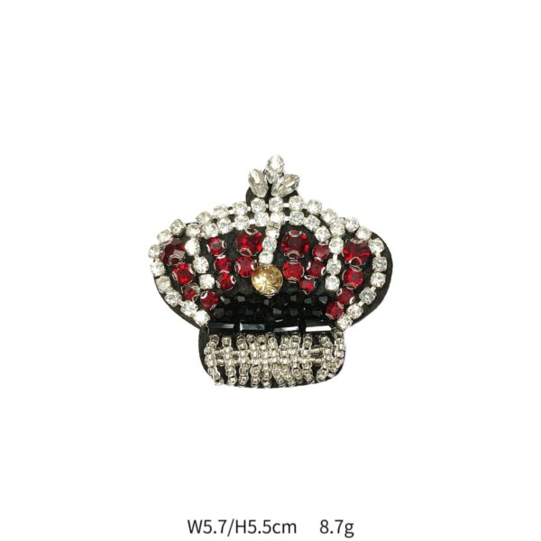 Kitty Cat Elephant Crown Hand-Rhinestone Embroidered Applique 6 Pack - Image 5