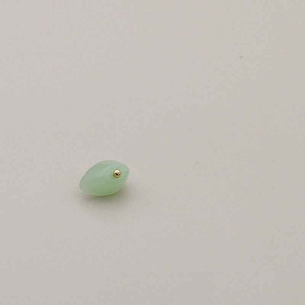 15mm Chinese Jade Green Ingot Resin Metal Shank Button 20pcs