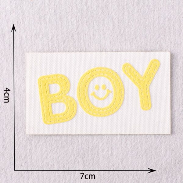 GIRL BOY OK Alphabet Patches: Ideal for Patching Down Jackets 19pcs - Image 8