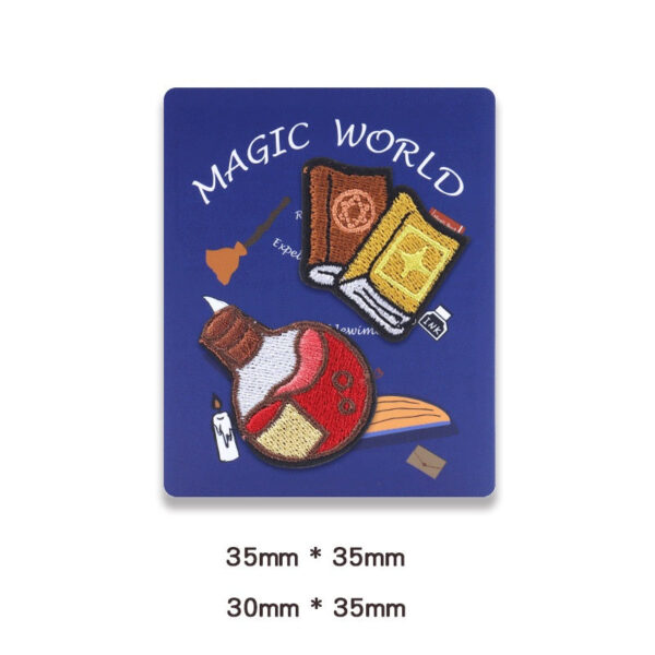 Enchanting Hogwarts Self-Adhesive Embroidered Patches 8 Pack - Image 9