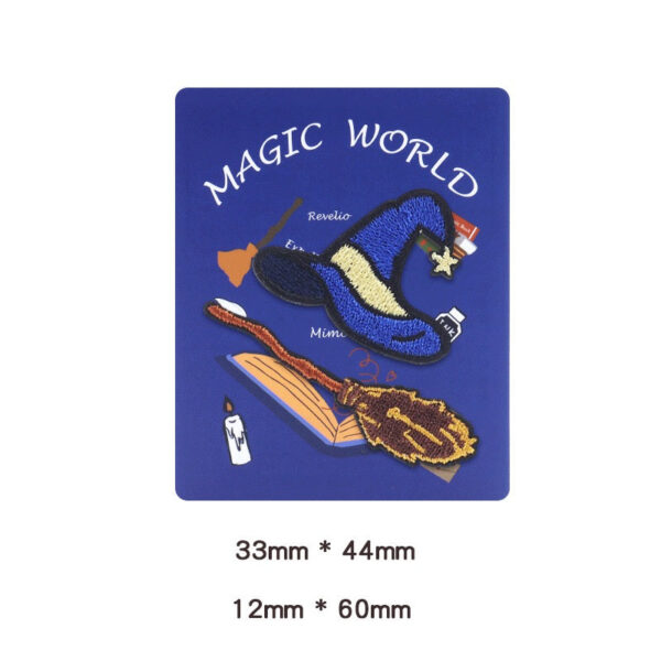 Enchanting Hogwarts Self-Adhesive Embroidered Patches 8 Pack - Image 8