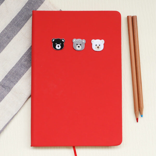 20mm Self-Adhesive Teddy Bear Head Patch for Clothes 6 Pack - Image 4