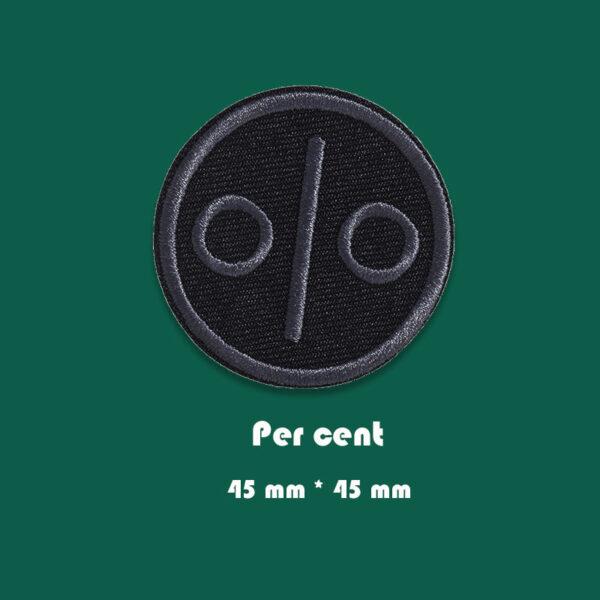 Self-Adhesive Black Embroidered Badge Patches for Down Jackets 16 Pack - Image 8