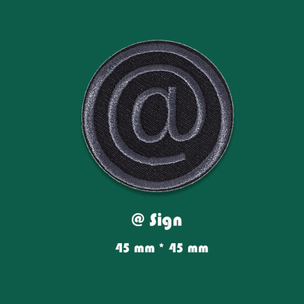 Self-Adhesive Black Embroidered Badge Patches for Down Jackets 16 Pack - Image 7