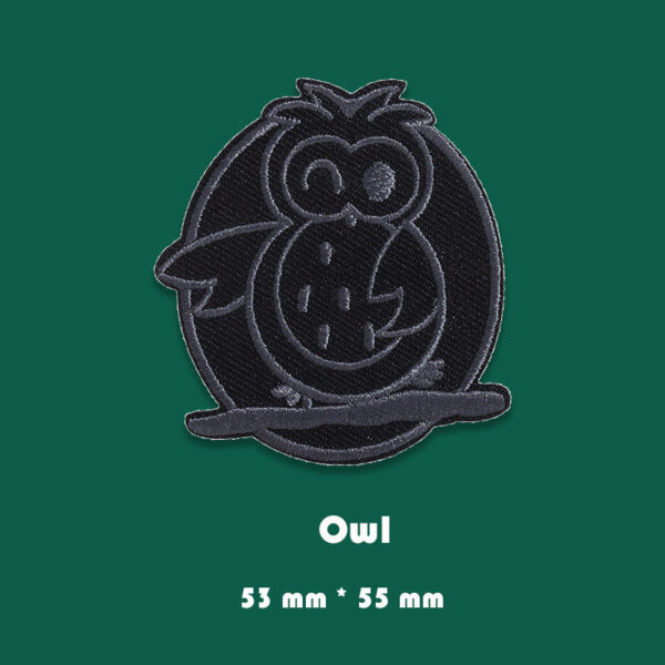 Self-Adhesive Black Embroidered Badge Patches for Down Jackets 16 Pack - Image 9