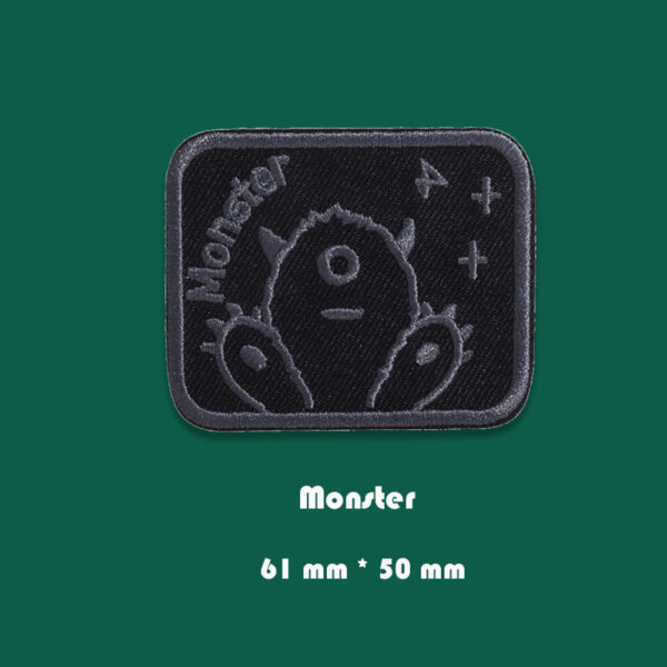Self-Adhesive Black Embroidered Badge Patches for Down Jackets 16 Pack - Image 15