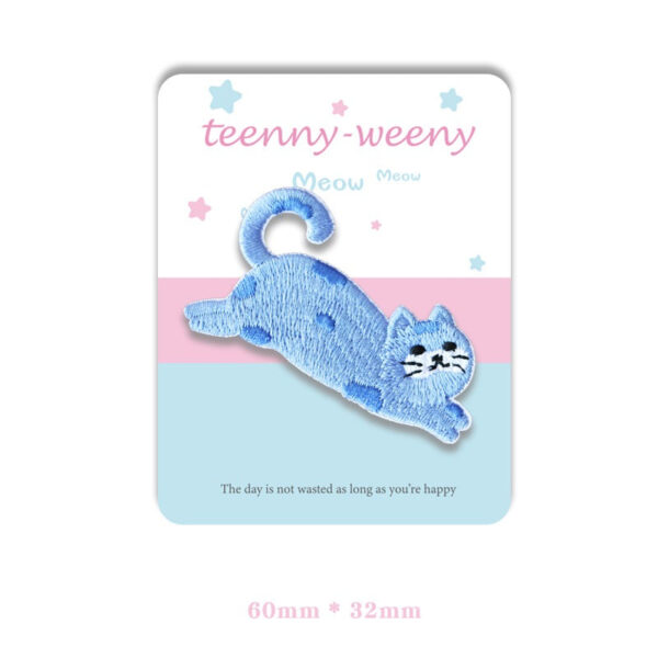 Dopamine Kitten Self-Adhesive Embroidered Patches 5 Pack - Image 5