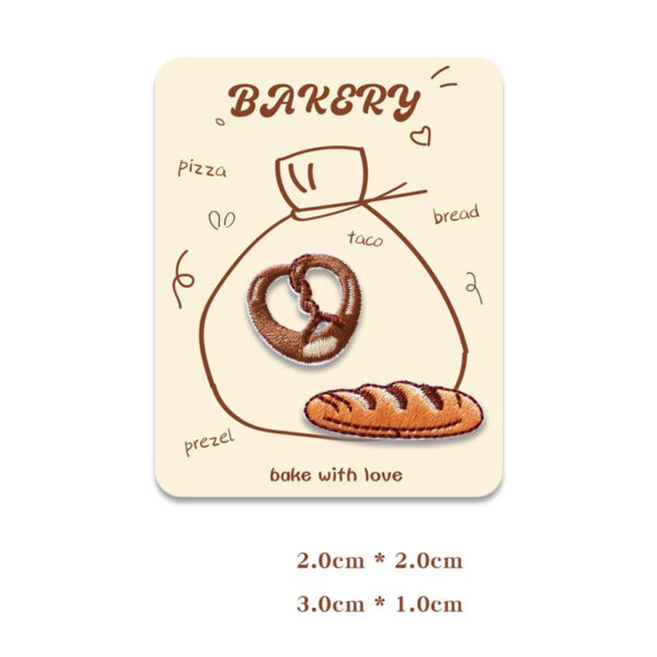 Mini Baking-Themed Embroidered Patches for Phone Case 12 Pack - Image 8