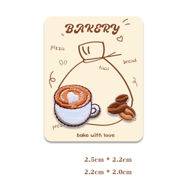 Mini Baking-Themed Embroidered Patches for Phone Case 12 Pack - Image 11