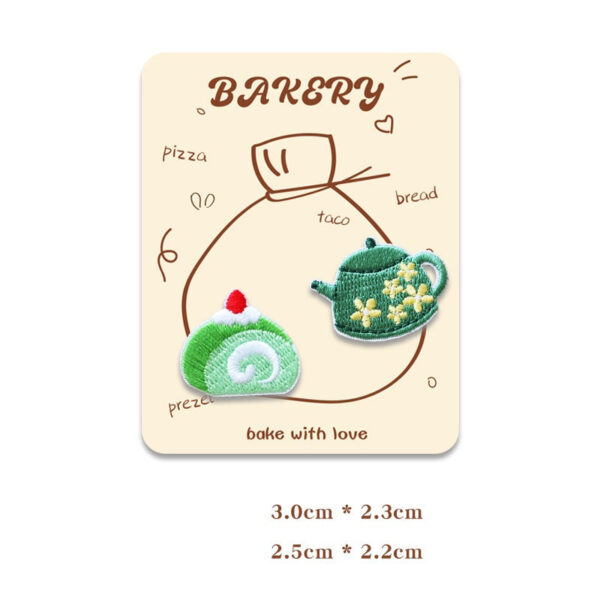 Mini Baking-Themed Embroidered Patches for Phone Case 12 Pack - Image 10