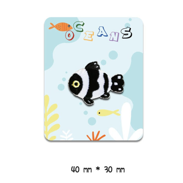 Self-Adhesive Marine Ocean Animal Embroidered Patches 8 Pack - Image 10