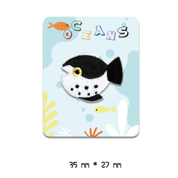 Self-Adhesive Marine Ocean Animal Embroidered Patches 8 Pack - Image 9