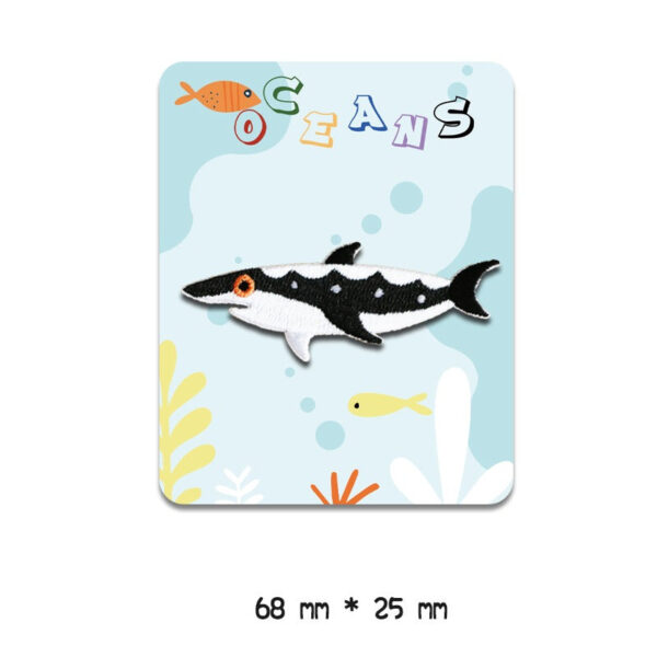 Self-Adhesive Marine Ocean Animal Embroidered Patches 8 Pack - Image 8