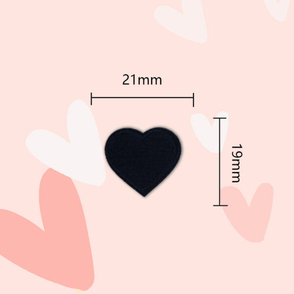 15 Colors Love Heart Self-Adhesive Embroidered Patches 30 Pack(Small + Large) - Image 6