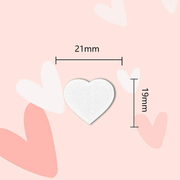 15 Colors Love Heart Self-Adhesive Embroidered Patches 30 Pack(Small + Large) - Image 9