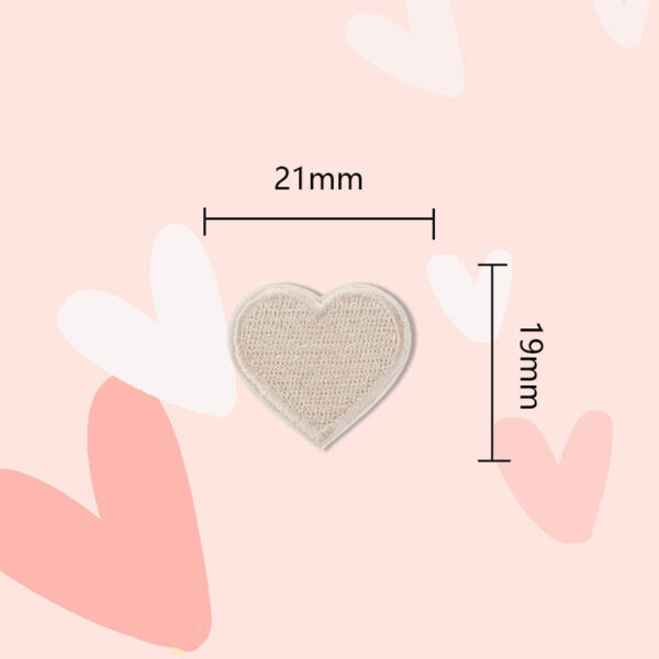 15 Colors Love Heart Self-Adhesive Embroidered Patches 30 Pack(Small + Large) - Image 13