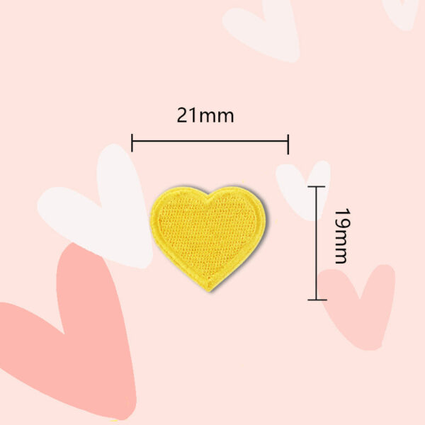 15 Colors Love Heart Self-Adhesive Embroidered Patches 30 Pack(Small + Large) - Image 8