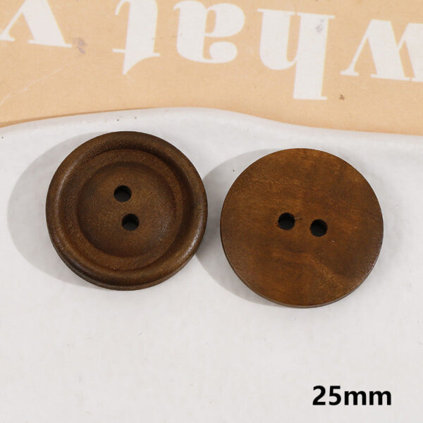 Wooden Small Panda and Fish Round Two-hole Buttons 20 Pack(10 Styles) - Image 7