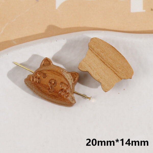 Wooden Small Panda and Fish Round Two-hole Buttons 20 Pack(10 Styles) - Image 6